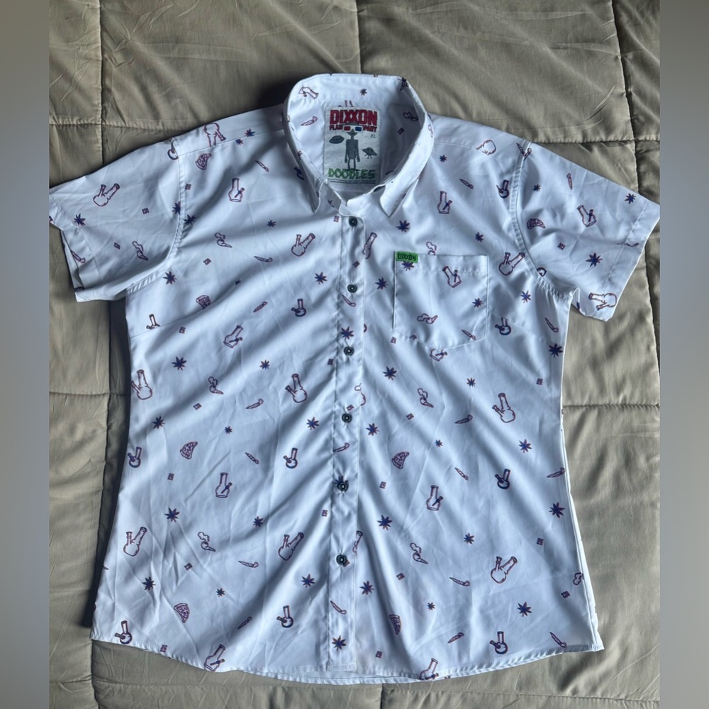Dixxon Doodles Men’s Short Sleeve Shirt Sz. XL